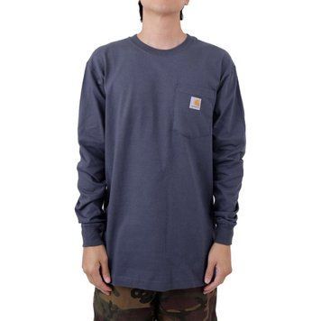 Лонгслів Carhartt Loose Fit Heavyweight Long Sleeve Hunt Graphic Shirt Bluestone