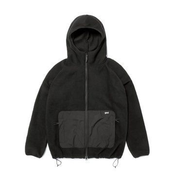 Худі Gard Microfleece на блискавці зі вставками чорний