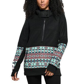 Худі Empyre Woodside Tech Fleece Black Tribal Partial Zip Hoodie