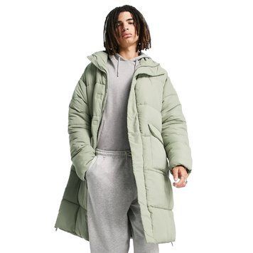 Куртка Sixth June oversize longline puffer jacket sage