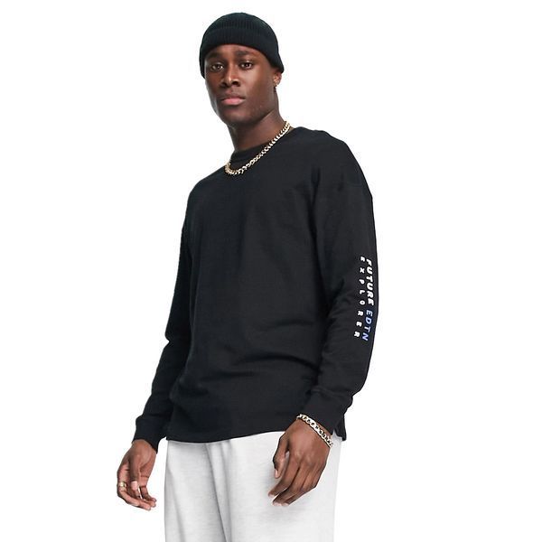 Лонгслів Jack & Jones Originals LS t-shirt mountain back print black