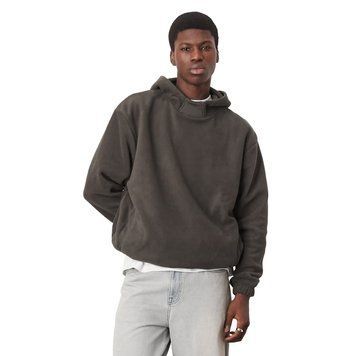 Худі Asos Design oversized fleece hoodie funnel neck dark green