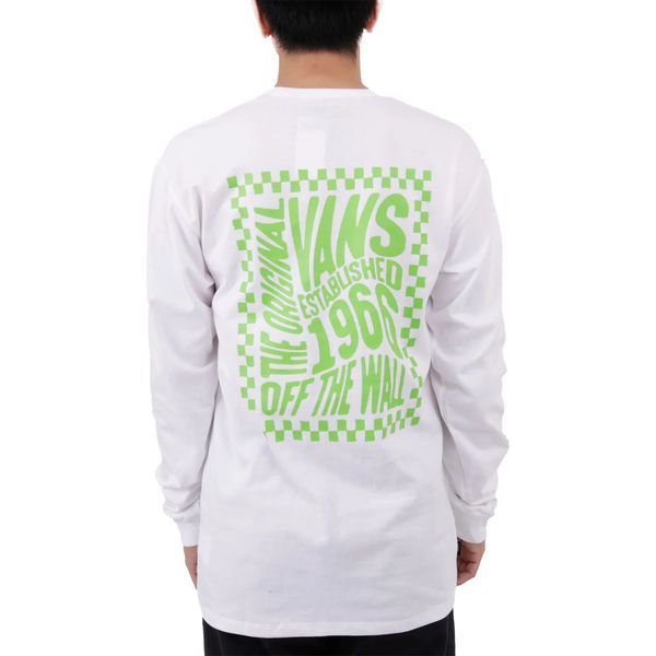 Лонгслів Vans Off The Wall Classic Wavy LS Shirt White