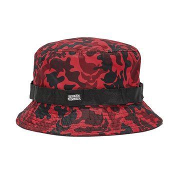 Панама Broken Promises Demon Red & Black Camo Bucket Hat