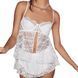 Топ Out From Under Cherie Sheer Lace Babydoll Cami White