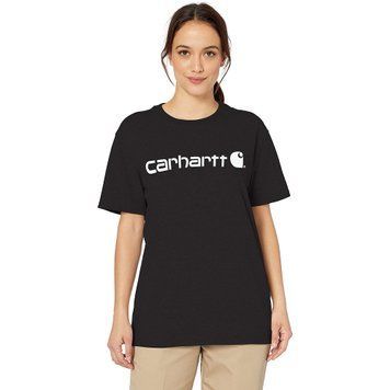 Футболка Carhartt WK195 Workwear Logo T-Shirt Black White