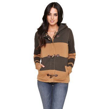 Худі ONeill Rocko Stripe Toggle Zip Hoody Asphalt