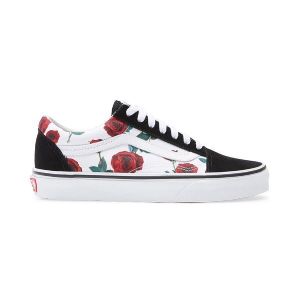 Кеди Vans Old Skool Red Roses True White