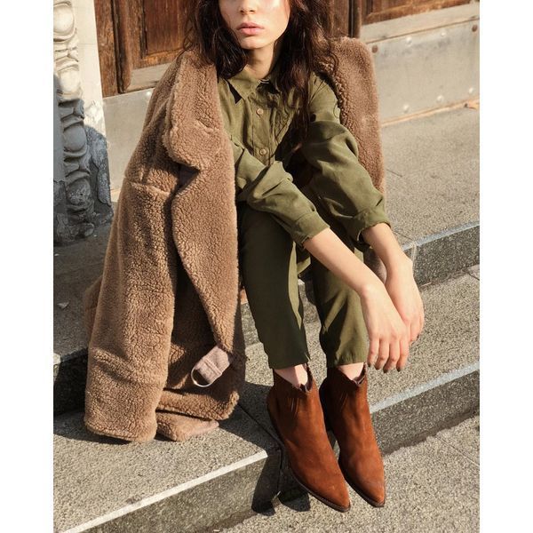 Шуба Nuga Teddycoat Camel Short