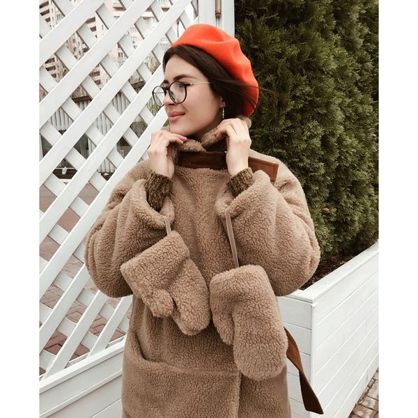 Шуба Nuga Teddycoat Camel Short