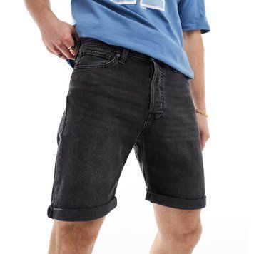 Шорти Jack & Jones relaxed fit denim shorts washed black