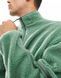 Світшот Asos Design oversized half zip borg sweatshirt green