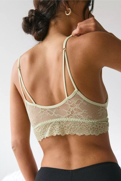 Бюстгальтер Out From Under Mila Lace Strappy Bra Top Green