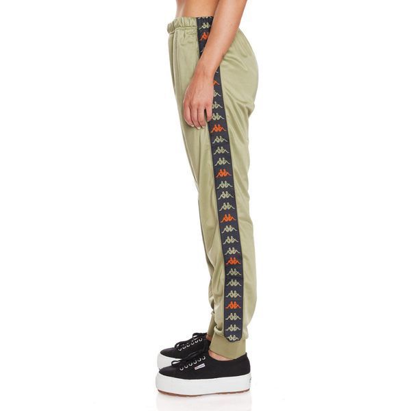 Спортивні штани Kappa 222 Banda Wrastory Track Pant Green Salvia Black Smoke