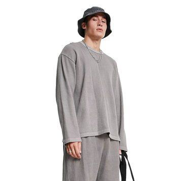 Лонгслів Reebok waffle long sleeve top boulder gray