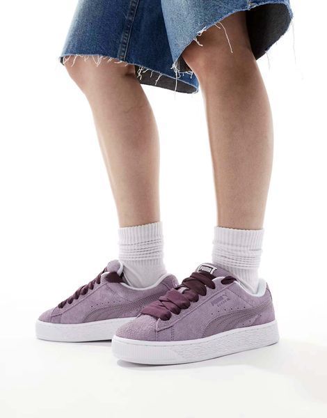 Кеди Puma Suede XL Hairy Pale Plum White