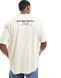 Футболка Asos Design oversized t-shirt washed gray grunge back