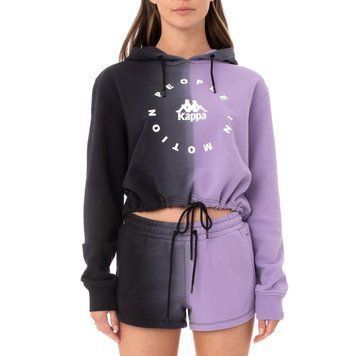 Худі Kappa Authentic Kepulauan Pullover Hoodie Black Violet