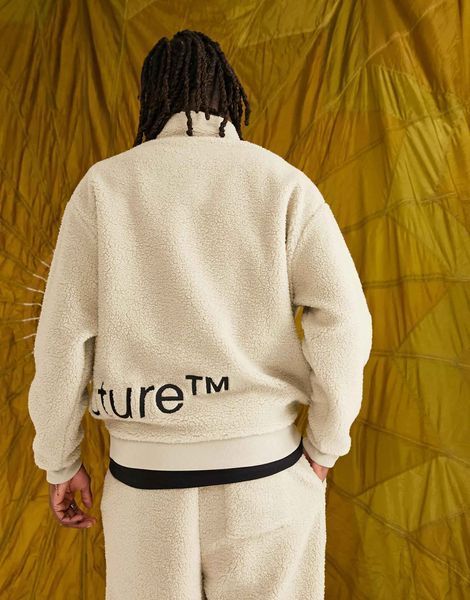 Світшот Asos Dark Future oversized sweatshirt teddy borg neutral