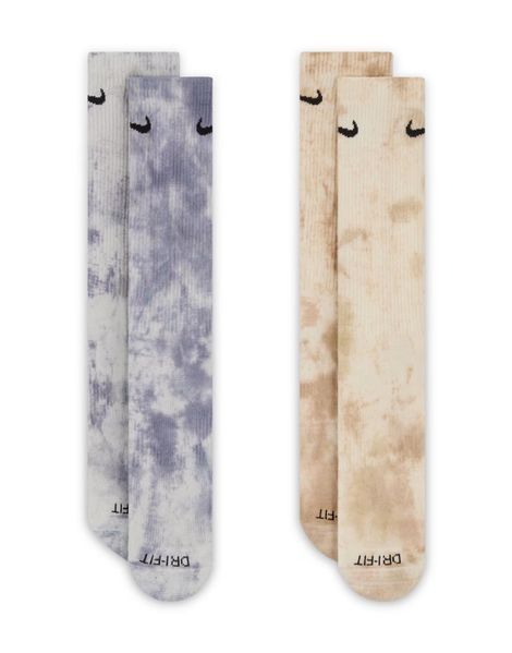 Шкапетки Nike Everyday Plus Cushioned Tie Dye 2-pack crew socks (Комплект)