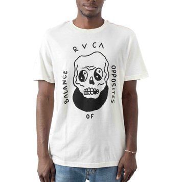 Футболка RVCA Benjamin Jean Jean Benj Skull T-Shirt Antique White
