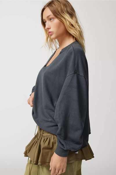 Світшот Out From Under Notch Neck Sweatshirt Black
