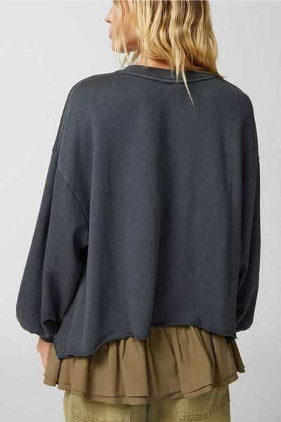 Світшот Out From Under Notch Neck Sweatshirt Black