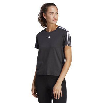 Футболка Adidas Aeroready Train Essentials 3-Stripes Tee black and white IC5039