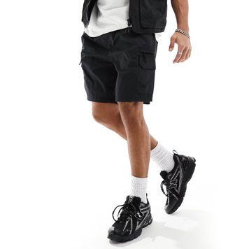 Шорти River Island cargo shorts black