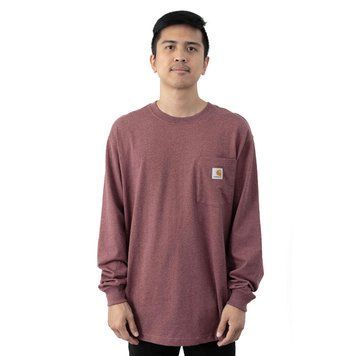 Лонгслів Carhartt LS Workwear Pocket Shirt Iron Ore Heather
