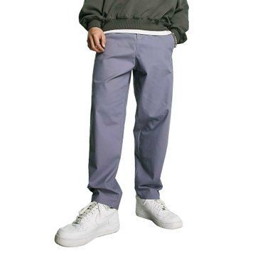 Штани Asos Design oversized tapered chinos charcoal