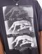 Футболка Asos Design oversized t-shirt front print charcoal