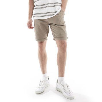 Шорти Threadbare chino shorts stone