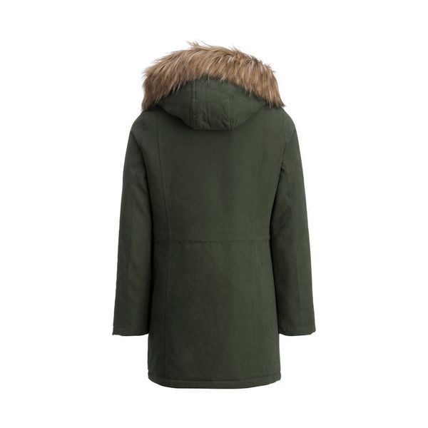 Парка Noize Faux Fur Trim Parka Army Green