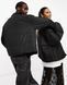 Куртка Reclaimed Vintage unisex oversized puffer bomber jacket black