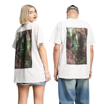 Футболка Collusion Unisex iridescent photographic printed t-shirt gray