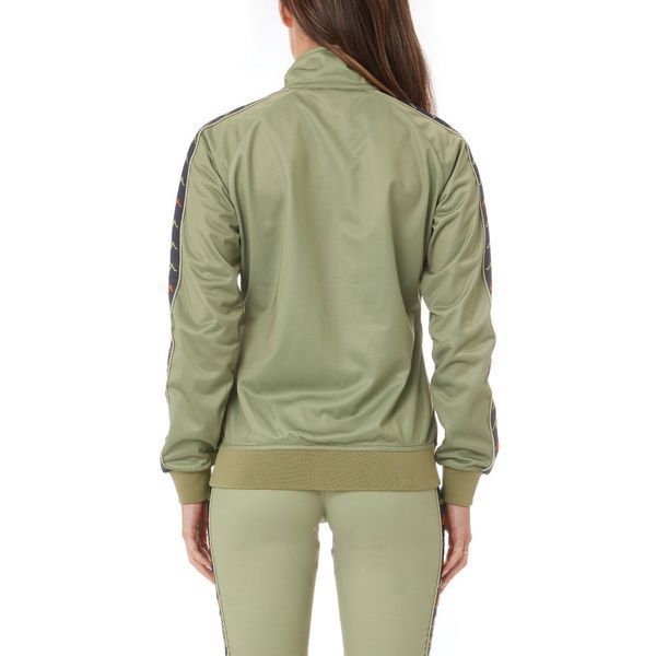 Куртка Kappa 222 Banda Faratsiho Track Jacket Green Salvia Black Smoke