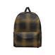 Рюкзак Vans old skool plaid backpack black and khaki