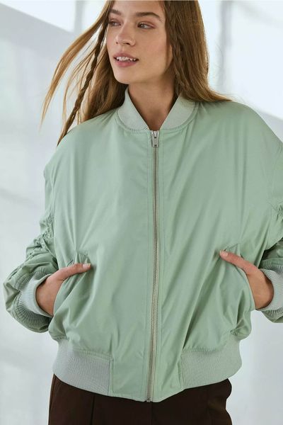 Бомбер BDG Charlie Barrel Sleeve Bomber Jacket Light Green