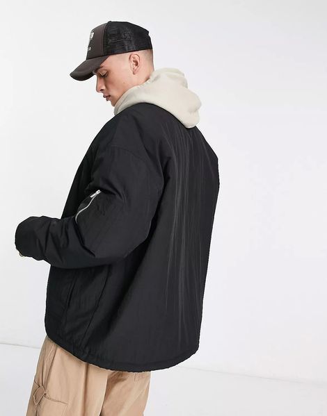 Бомбер Asos Design extreme oversized bomber jacket black