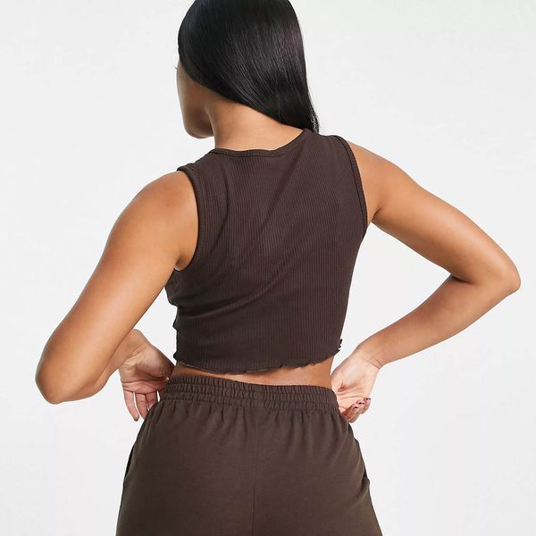 Топ Puma Classics Cut Out Rib Top Dark Chocolate 537441 03