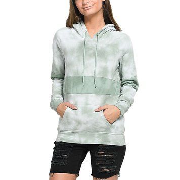 Худі Zine Tyree Colorblock Jade Tie Dye Hoodie