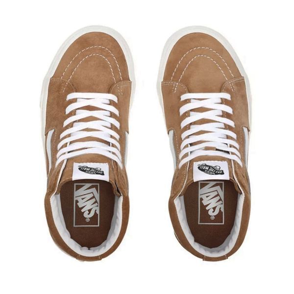 Кеди Vans Sk8-Hi Pig Suede Brown Sugar Snow White