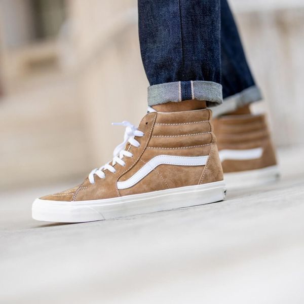 Кеди Vans Sk8-Hi Pig Suede Brown Sugar Snow White