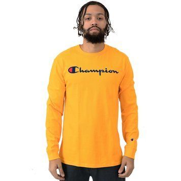 Лонгслів Champion LIFE Heritage Script Embroidered LS Shirt C Gold