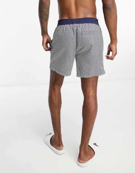 Шорти Threadbare kite swim shorts white navy