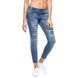 Джинси Almost Famous Lia Med Wash Frayed Ankle Destroyed Skinny Jeans