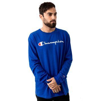 Лонгслів Champion LIFE Heritage Script Embroidered LS Shirt Surf Web
