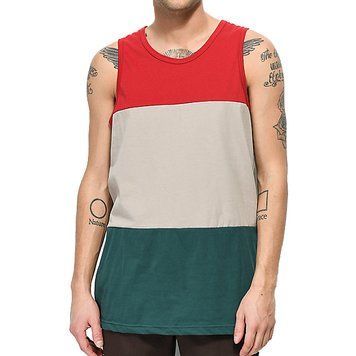 Майка Zine Flavor Red, Brown & Green Tank Top 0000349 фото