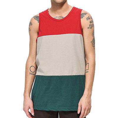 Майка Zine Flavor Red, Brown & Green Tank Top 0000349 фото